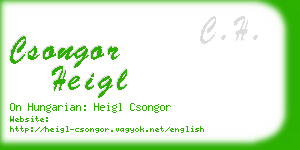 csongor heigl business card